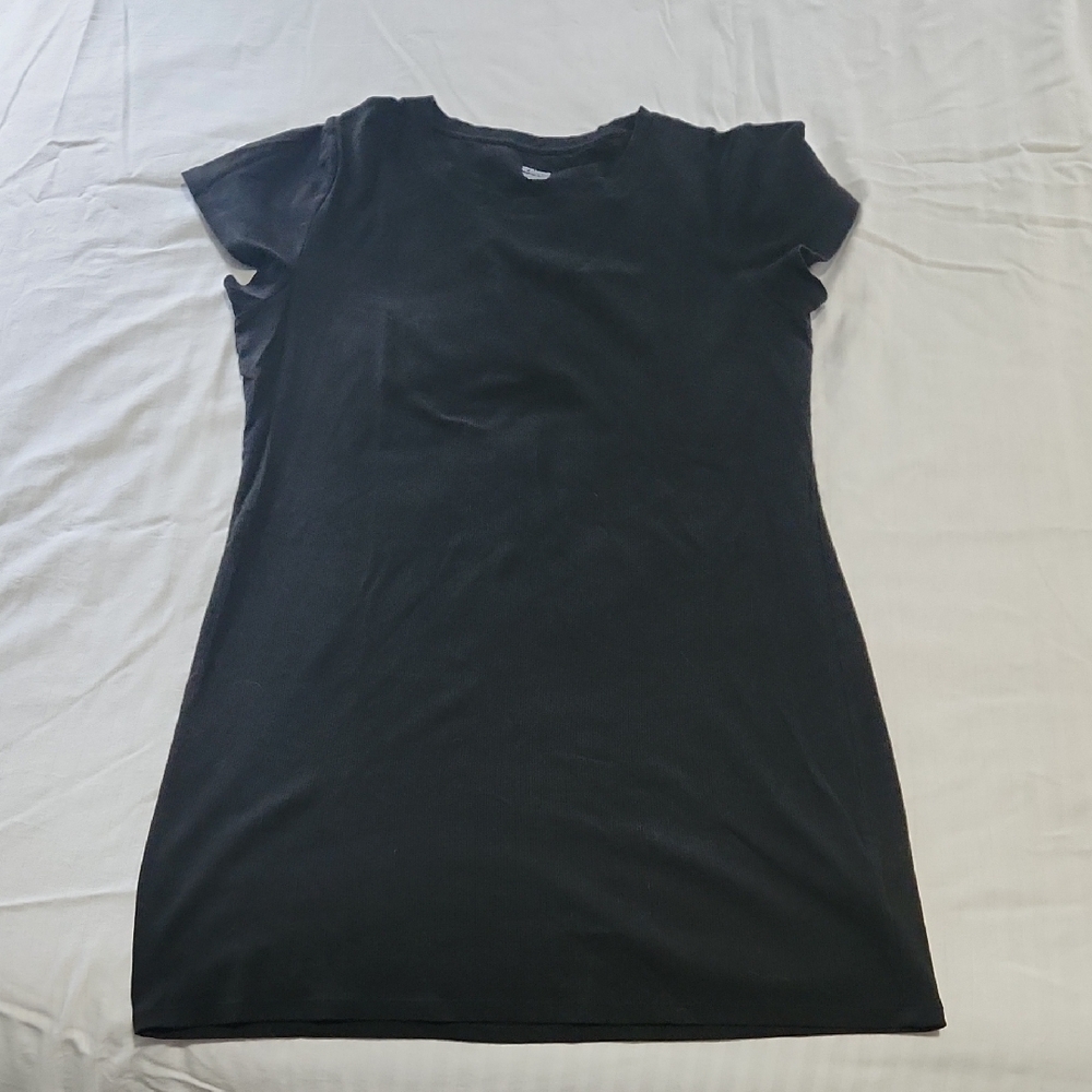 Pink Brand Black Short Sleeve Nightgown